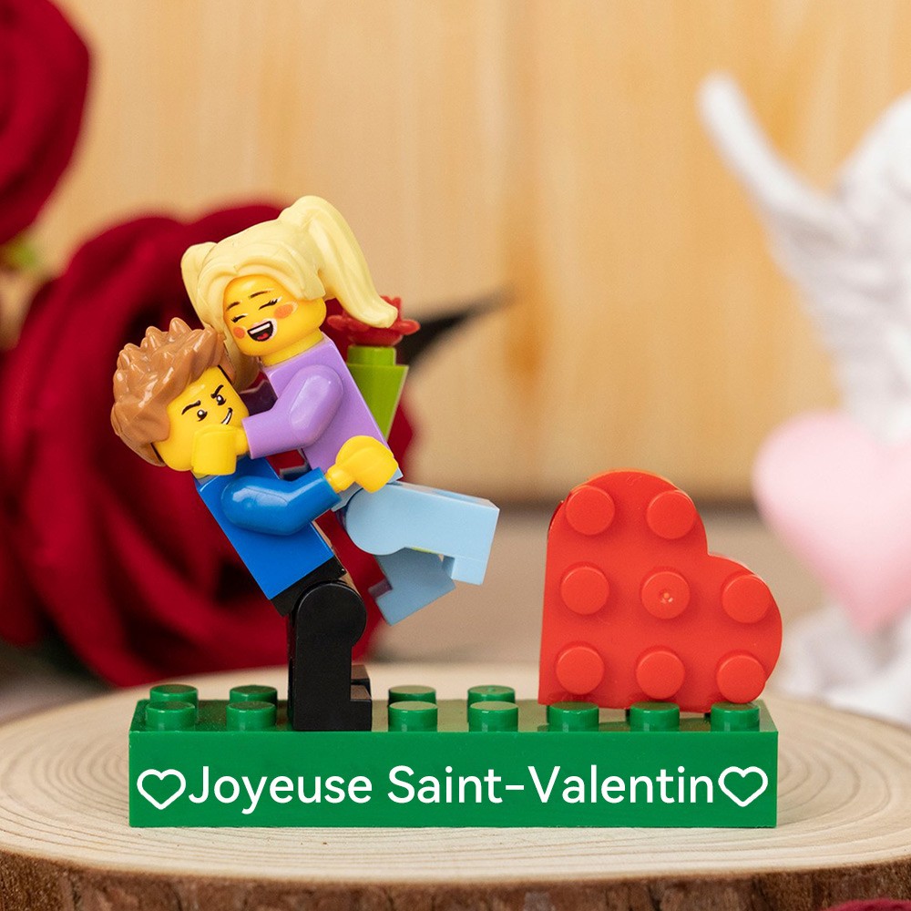 Figurine de couple personnalisée pour la Saint-Valentin