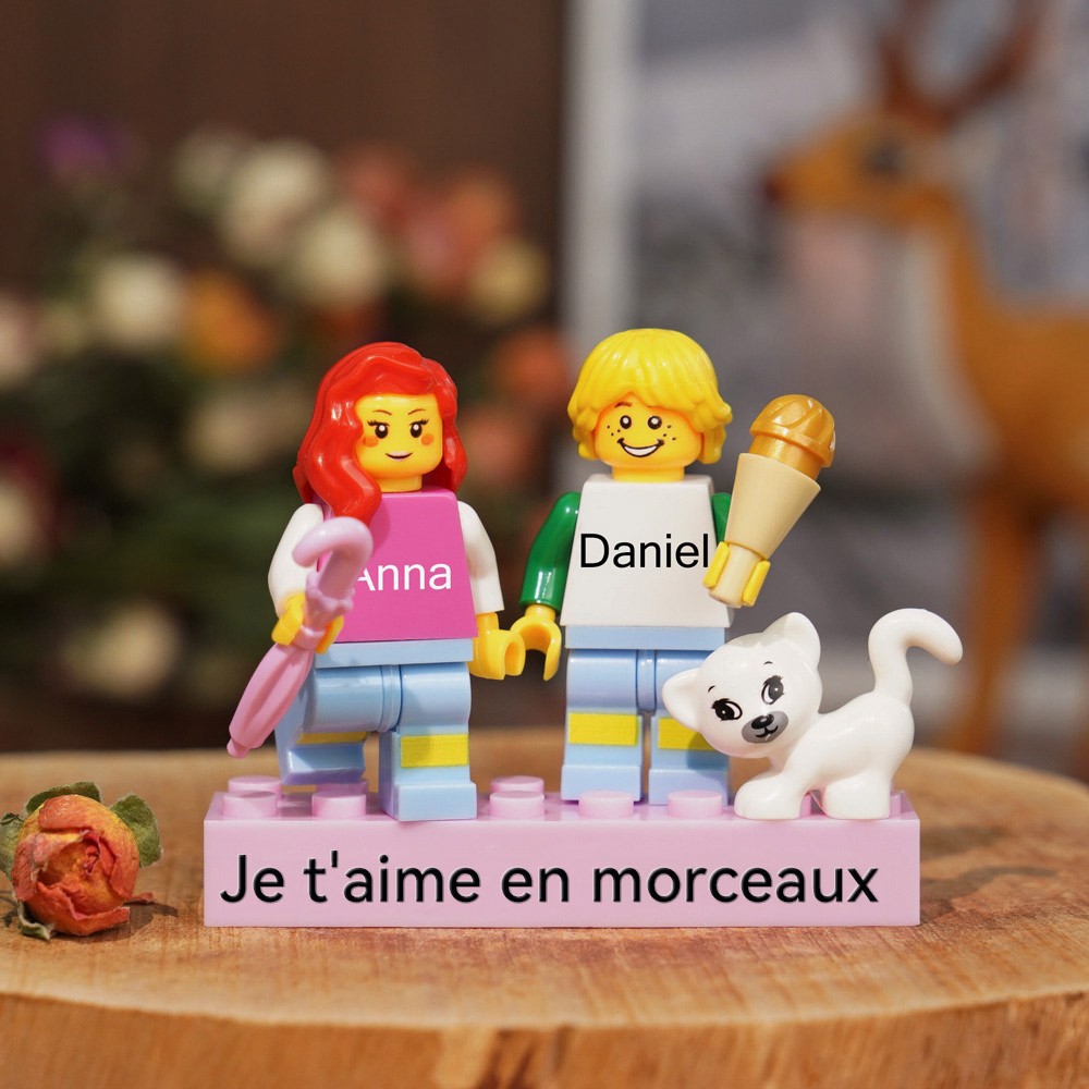 Figurine de couple personnalisée pour la Saint-Valentin