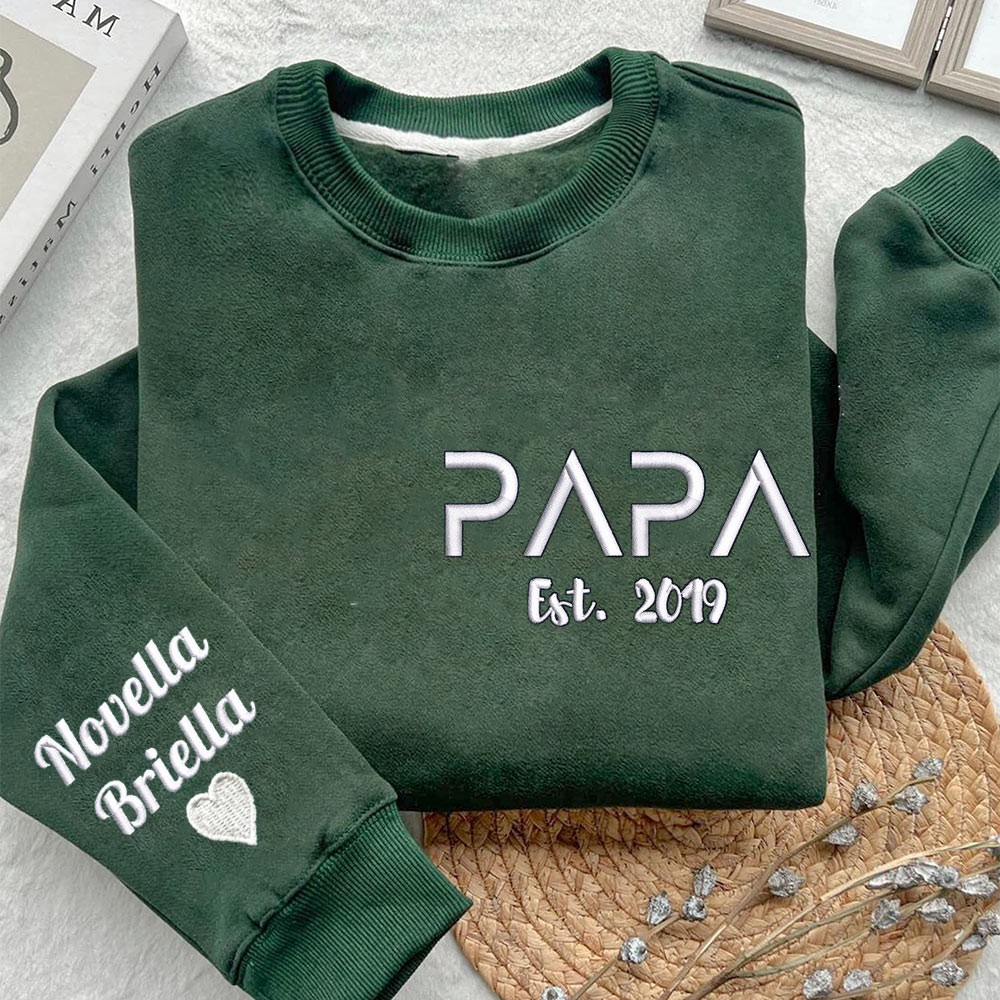 Sweat à capuche papa personnalisé avec nom des enfants, cadeau de fête des pères, cadeau pour nouveau papa