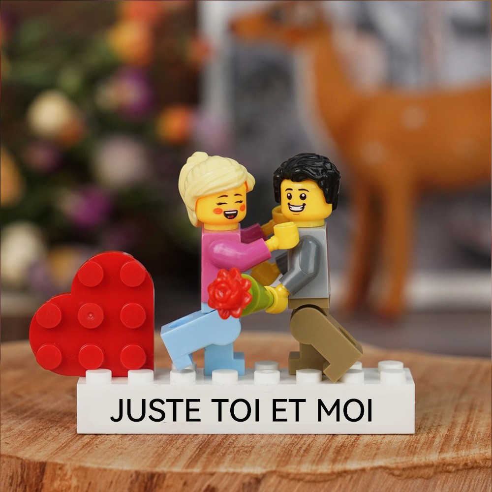Figurine de couple personnalisée pour la Saint-Valentin