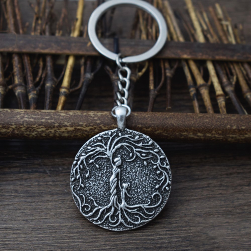 Porte-clés pendentif 'arbre de vie' maman et fille