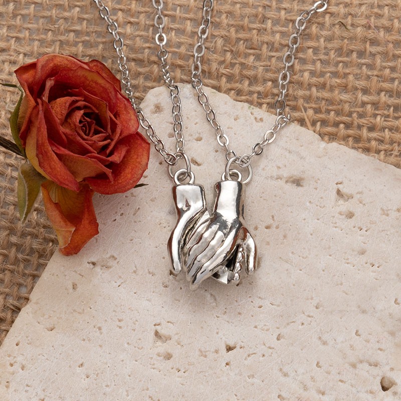 Collier de poignée de main magnétique personnalisé pour les couples
