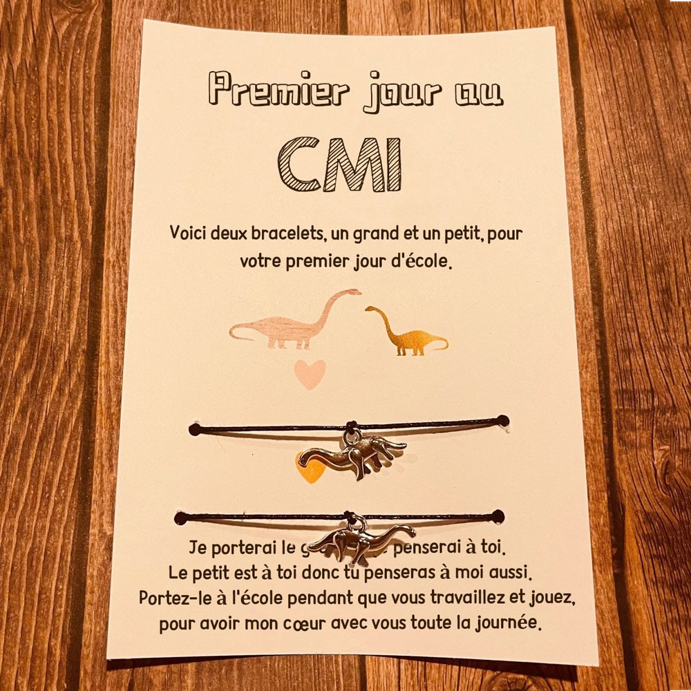 Premier jour d'école Maman et moi Bracelets de retour à l'école