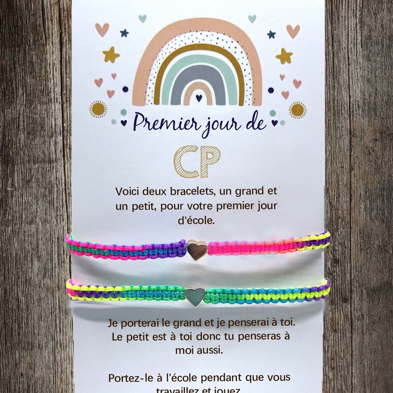Premier jour d'école Maman et moi Bracelets de retour à l'école