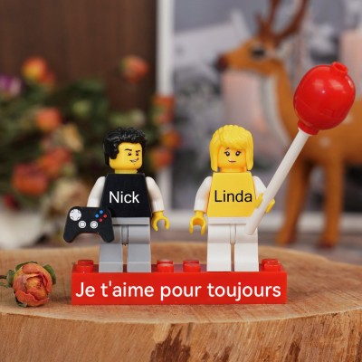Figurine de couple personnalisée pour la Saint-Valentin