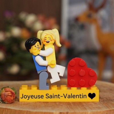 Figurine de couple personnalisée pour la Saint-Valentin