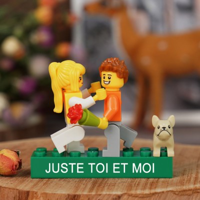 Figurine de couple personnalisée pour la Saint-Valentin