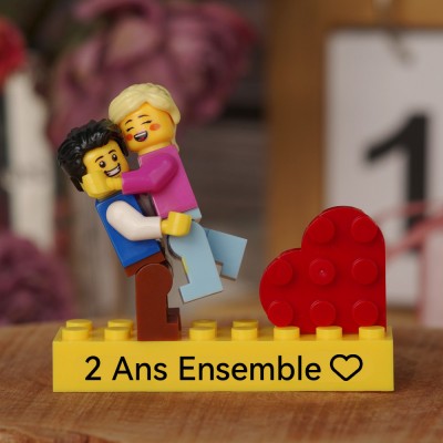 Figurine de couple personnalisée pour la Saint-Valentin