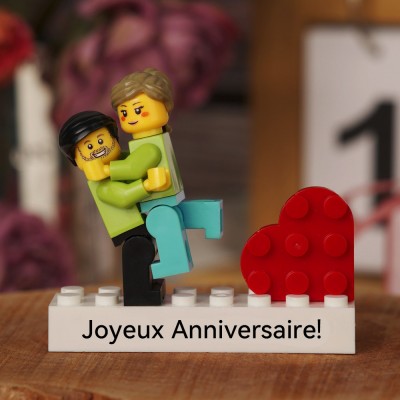 Figurine de couple personnalisée pour la Saint-Valentin