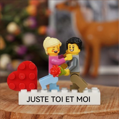 Figurine de couple personnalisée pour la Saint-Valentin
