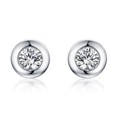 Boucles d'oreilles personnalisées avec pierres précieuses en argent sterling