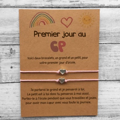 Premier jour d'école Maman et moi Bracelets de retour à l'école