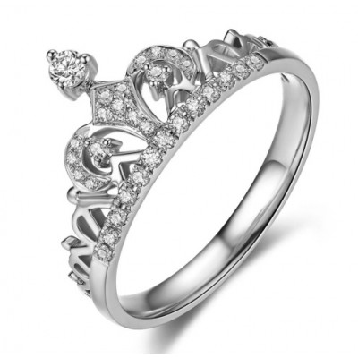 Couronne exquise en argent sterling S925