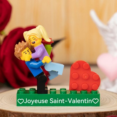 Figurine de couple personnalisée pour la Saint-Valentin