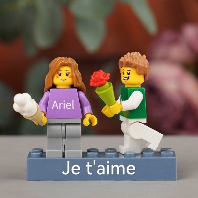 Figurine de couple personnalisée pour la Saint-Valentin