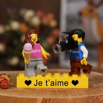 Figurine de couple personnalisée pour la Saint-Valentin