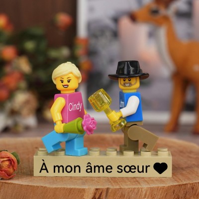 Figurine de couple personnalisée pour la Saint-Valentin