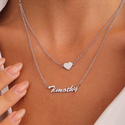 Cadeau Collier Prénom Personnalisé pour Elle
