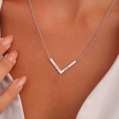 Collier Barre Gravé pour Couple