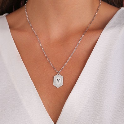 Collier chaîne à maillons coupole