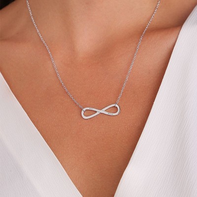 Collier Symbole Infini Gravé