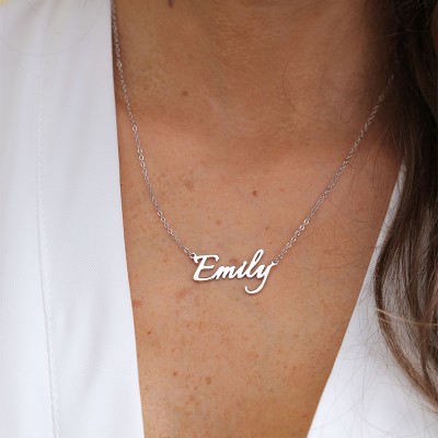 Collier Prénom Personnalisé en Argent Massif