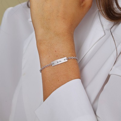 Bracelet personnalisé nom de bébé pour cadeau