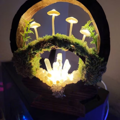 Creative And Cute Mushroom Pastoral Lights Forest Series Desktop Ornaments Christmas Valentine's Day Anniversary Gift for Her