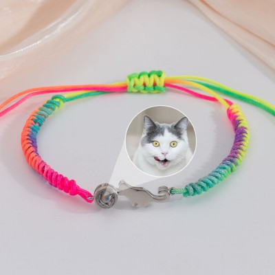 Bracelet de projection de photo d'animal de compagnie personnalisé