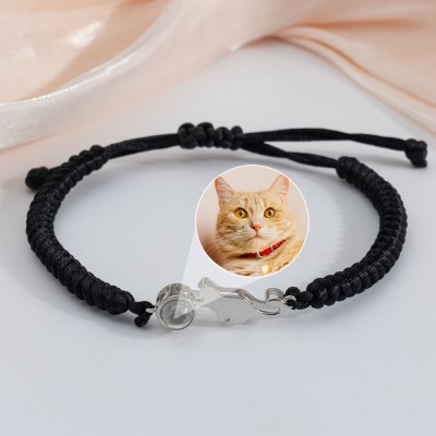 Bracelet de projection de photo d'animal de compagnie personnalisé