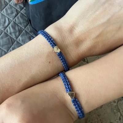 Bracelets de souhaits assortis pour la rentrée des parents et moi