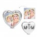 Elegant Mom Heart Photo Charm