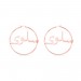 Personalized Arabic Hoop Name Earrings Stainless Steel