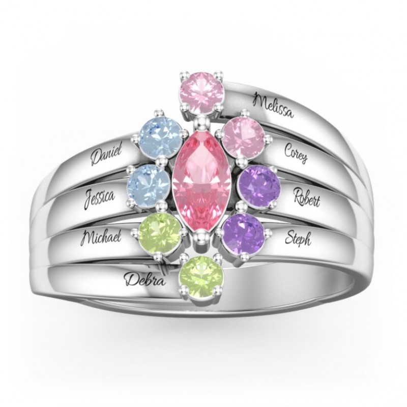 Bague familiale online pierre naissance