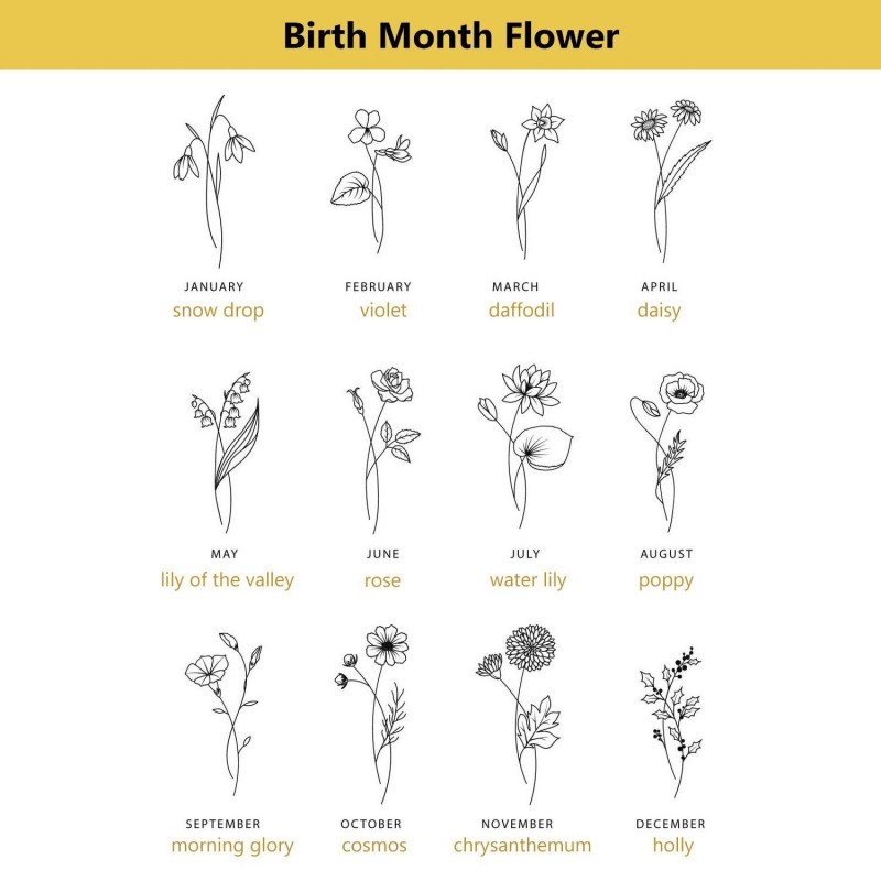 Bague fleur de mois de naissance en argent sterling S925 - Adorlla.fr