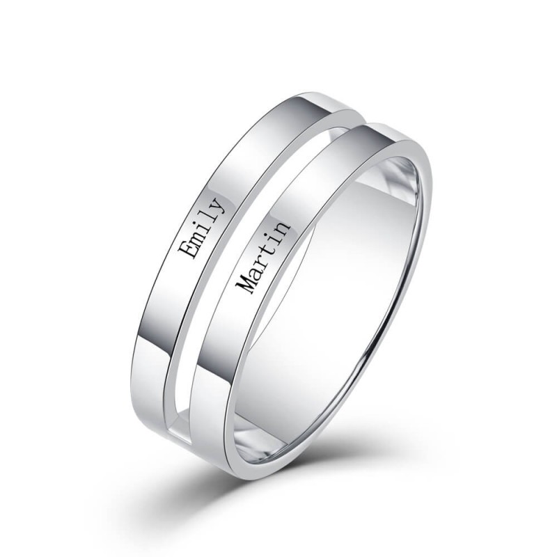 Bague homme online argent personnalisé